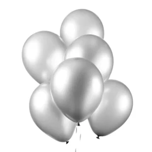 Ballonnen - Zilver - Metallic - 30cm - 10st.