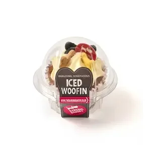 The Barkin Bakery Vanilla Woofin Met Vanille Glazuur