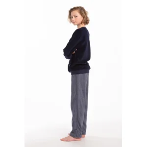 Eskimo Pyjama Jongens: Stephen, Fleece broek, shirt velours ( ESK.1816 / ESK1817 )