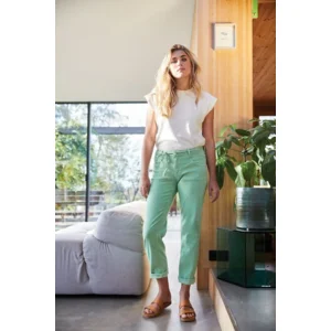 Para Mi broek: Bobby Authentic Morella, Bright Mint ( PARA.271 )