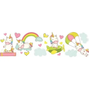 Deur/Muurstickers Unicorn Dream