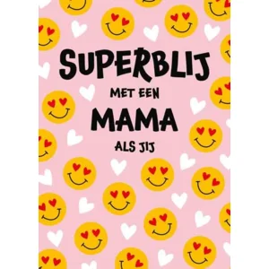 Kaart - Moederdag - Superblij met een mama als jij - SMR01-D