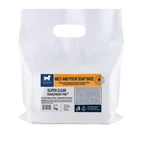 Zeep basis Super Clear, SLS Vrij Crystal - Gietzeep - Glycerine zeep - Plantaardige basis voor zeepjes 1kg