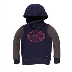 sweater twisted hood navy