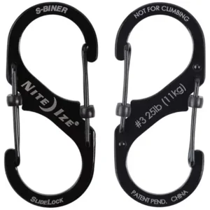 Nite Ize S-Biner SlideLock Zwart Karabijnhaak 3 Stuks LSBC-01-R6