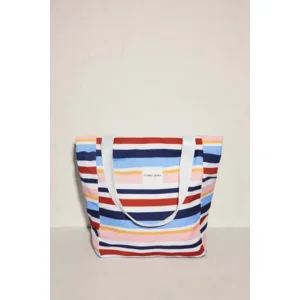 Ysabel Mora Stripes strandtas in mulitcolor