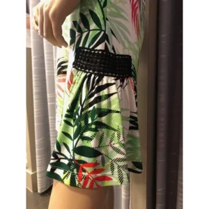 Strandkleedje Señoretta zomerkleedje zonder mouw 'Multicolor' groen