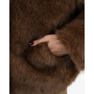 Pinned By K Fuzzy Coat Donkerbruin Damesjack