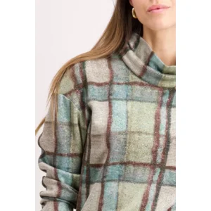 Signe Nature Pull met kol: groen / blauwe tinten ( Signe.1318 )