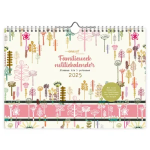 Familie weeknotitiekalender - 2025 - Studio onszelf - Bloom - 29.7x21cm