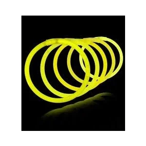 Gele glow armbanden