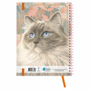 Agenda - Blue - Franciens katten - Spiraal - 2027 - 17x23cm