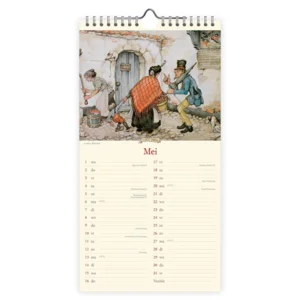 Kalender - 2024 - Notitiekalender - Anton Pieck - Les saltimbanques - 18x34,5cm