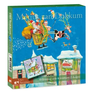Kaarten - Kerst - Marius van Dokkum - White christmas & jingle bells- 10st.