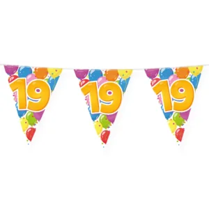 Vlaggenlijn - 19 jaar - Feest - 10m