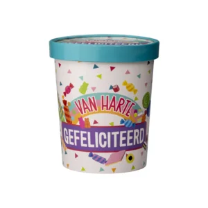 Snoepemmer - Van harte gefeliciteerd - 12x14cm