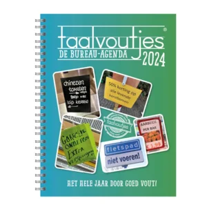 Bureau agenda - 2024 - Taalvoutjes - Softcover - 17x23cm