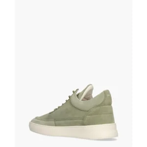 Filling Pieces Low Top Suède Groen Herensneakers