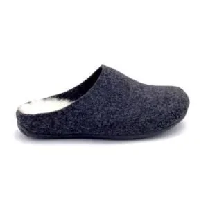 Unisex  pantoffels wol Grijs / Antraciet 37