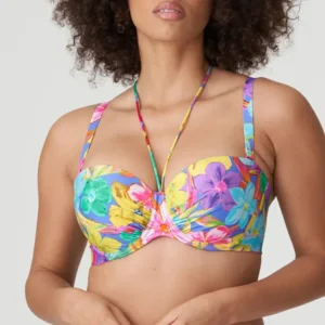 Prima Donna Swim Sazan strapless voorgevormde bikini in bloemenprint