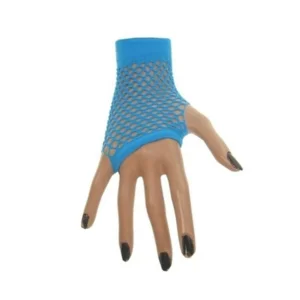 Handschoenen - Blauw - Vingerloos - Net - Kort - Fluor / neon