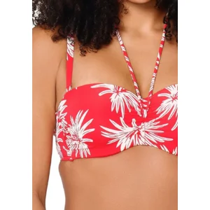 Lingadore Exotic strapless bikini in rood en wit