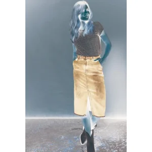 Para Mi Jeans Rok: July skirt P Form Denim Cloudly Bleu ( PARA.160 )
