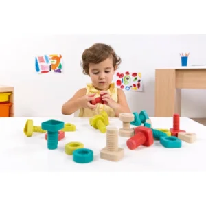 Miniland Educatief Kinderspel Bouten & Moeren 24-delig +2