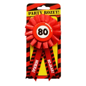 Rozet - 80 jaar - Verkeersbord