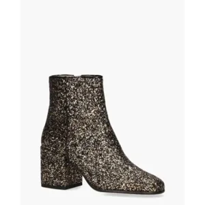 Nubikk Gigi Roma Glitter Zwart/Goud/Zilver Dames Enkelboots