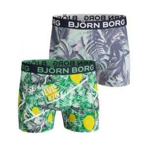 Björn Borg Shorts for him 2P Cotton Stretch La Lemon Honeydew