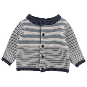 Knit Cardigan Stripes Fixoni