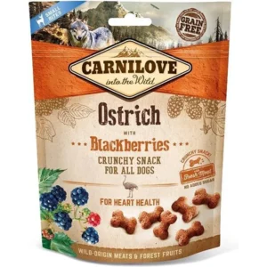 Carnilove Crunchy hondensnack Ostrich with Blackberries 200 gram -  - Hondensnack