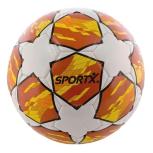 Bal - Voetbal - Rood met witte sterren - 22cm - 350gr.