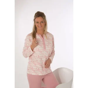Perlina Pyjama dames, gemoltoneerd, Roze ( LINA.7 )
