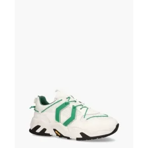 Mikakus New Boom Wit/Groen Herensneakers