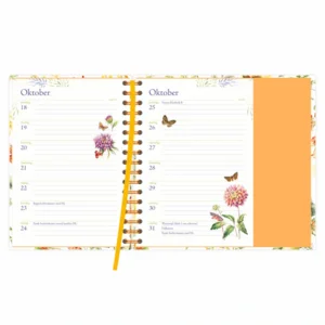Agenda - Gele bloemen - Janneke Brinkman - Spiraal, luxe - 2027 - 11x15,5cm