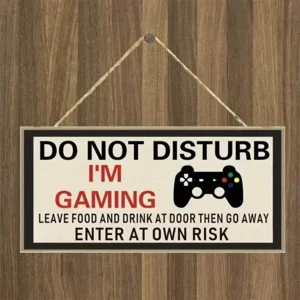 Deurbord Do Not Disturb I'm Gaming