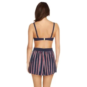 Sapph strandshortje in blauw en rood