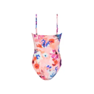 Cyell Femme Floral strapless badpak in een lichtroze bloemenprint