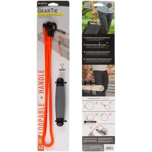 Nite Ize Gear Tie Loopable Oranje + Handle Twist Tie Herbruikbare kabelbinder GTHL30-31-R3