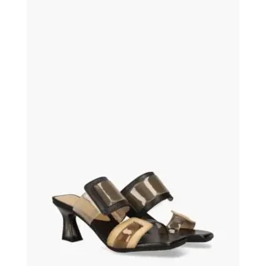 Hispanitas Greta Zwart/Bruin Damesslippers
