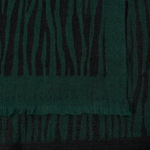 Sjaal - Small Zebra Black/Teal green