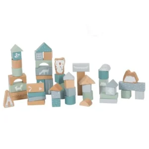 Blokken - Blauw - In ton - 50dlg. - Little Dutch