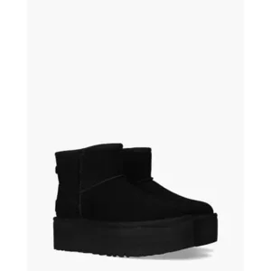 Ugg Classic Mini Platform Zwart Dames Enkelboots