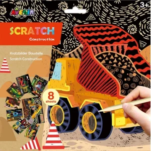Avenir Scratch Art Construction 3+