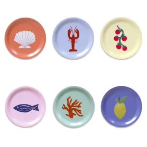 Onderzetters Seaside set van 6 | BLU KAT