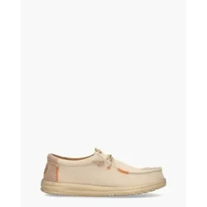 Hey Dude Wally Coastline Jute Beige Heren Veterschoenen