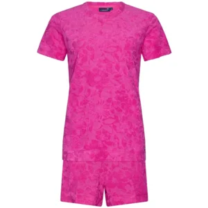 Pastunette Rebelle Dames Pyjama: Roze, Terry badstof ( zomerse badstof ) ( PAS.89 )