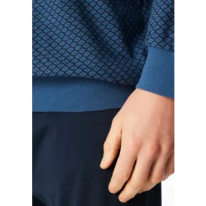 Schiesser – Comfort Essentials – Pyjama – 181156 – Atlantic Blue